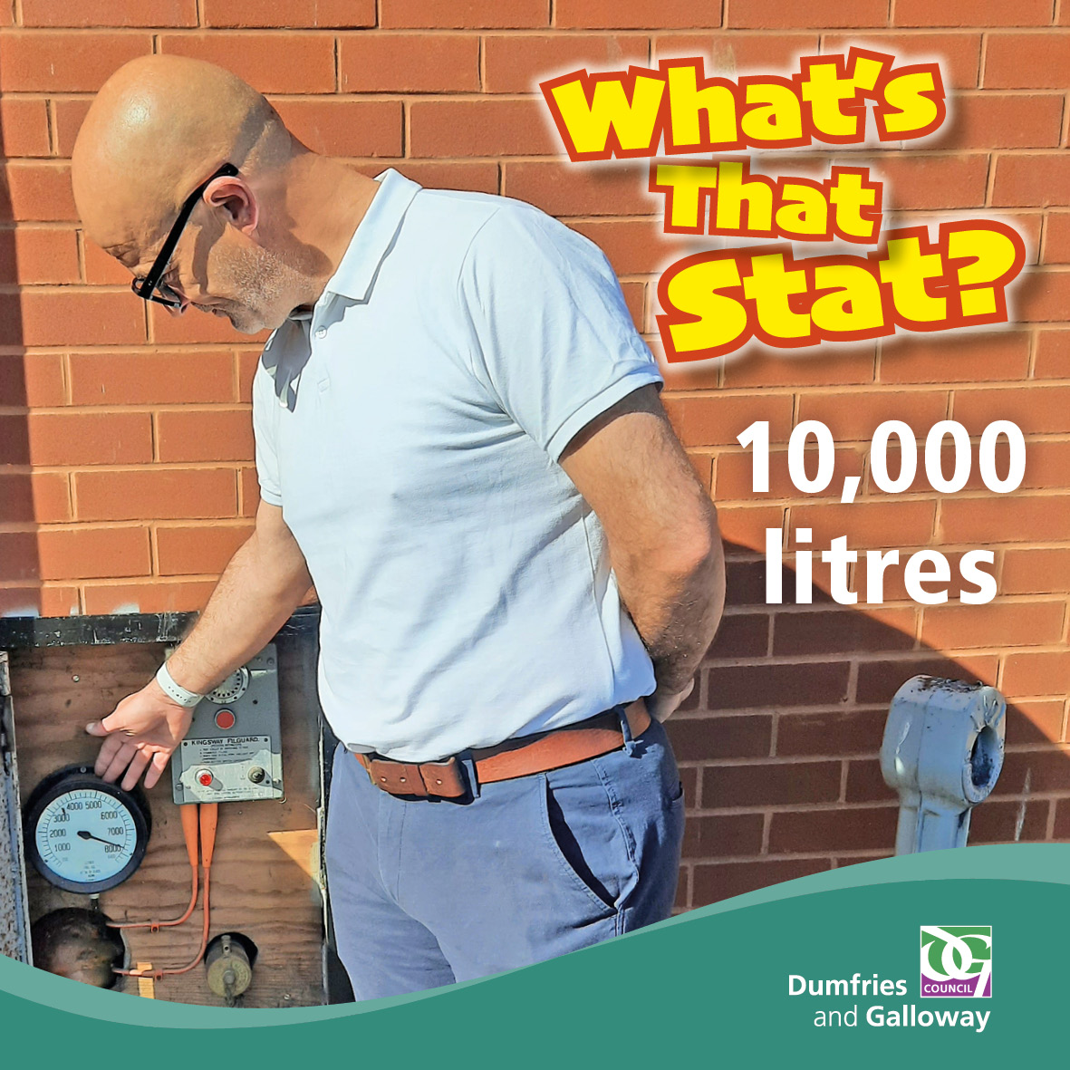 What's That Stat - 10,000 Litres
This is the size of the fuel tank used by the emergency diesel generator at the council’s Dumfries-based emergency centre, known as The Bunker.

Read the stats and find out more: orlo.uk/Tgd1k