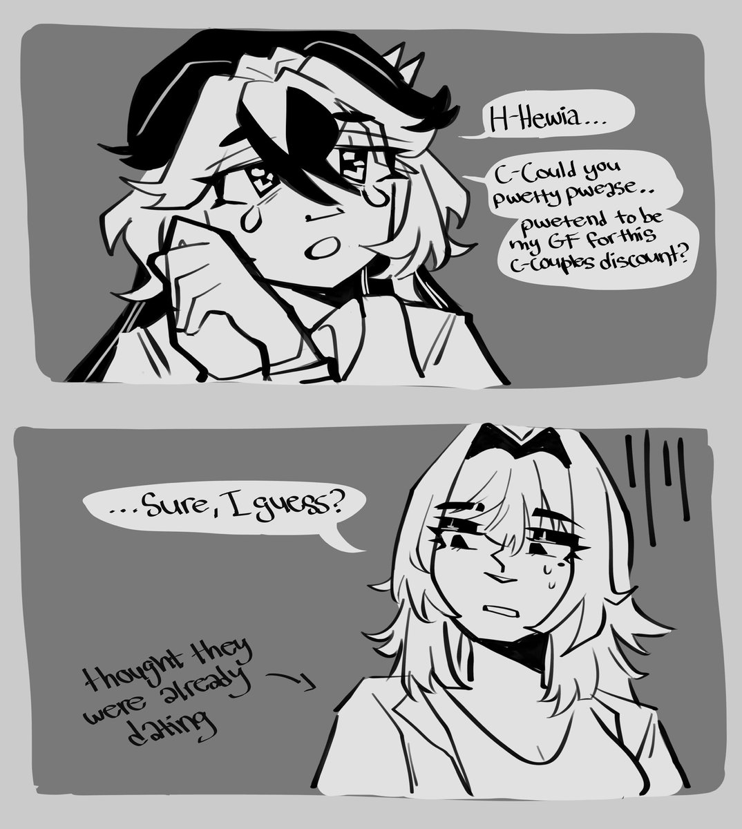 dontplaykoi's tweet image. #corelia #CoreliaShipWeek2025
Day 3- Fake Dating (?)