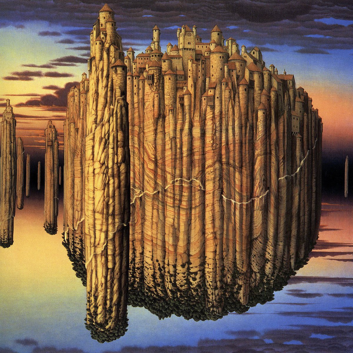 Step into the surreal worlds of Jacek Yerka — a visionary Polish painter born in 1952 ✨

Yerka’s dreamlike landscapes, often inspired by childhood memories and Eastern European architecture, evoke the spirit of Hieronymus Bosch and Salvador Dalí. His works transport viewers to