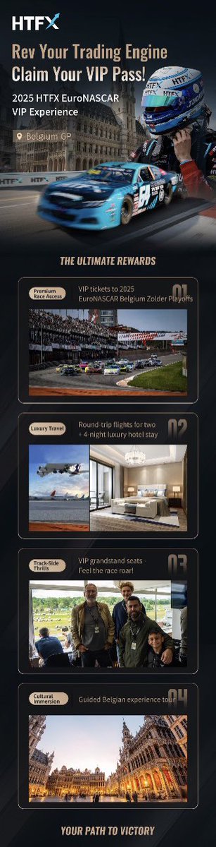 VTziortzis's tweet photo. 🏁 @EuroNASCAR Campaign🚨
🏆 Grand Prize
👉Win 2 VIP tickets to the EuroNASCAR Belgium GP, including:
✈️ Round-trip flights
🏨 4 nights hotel stay
•
#VTziortzis #HTFX #htfxforex #htfxtrading #htfxbroker #htfxforextrading #htfxonlinetrading @worldofnwes https://t.co/0hqFLtXQtt