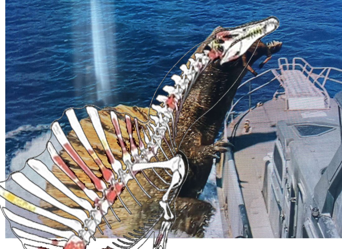 Riamus01's tweet image. 🧵SPINO NECK THREAD TIME:

I was pretty curious to see if the neck on the Speen is really so short or just hidden under the chonk and if you try to overlay a skeletal over it, you&apos;ll find the skull fits the silhouette like a glove. It&apos;s nearly perfect.

And although I couldn&apos;t