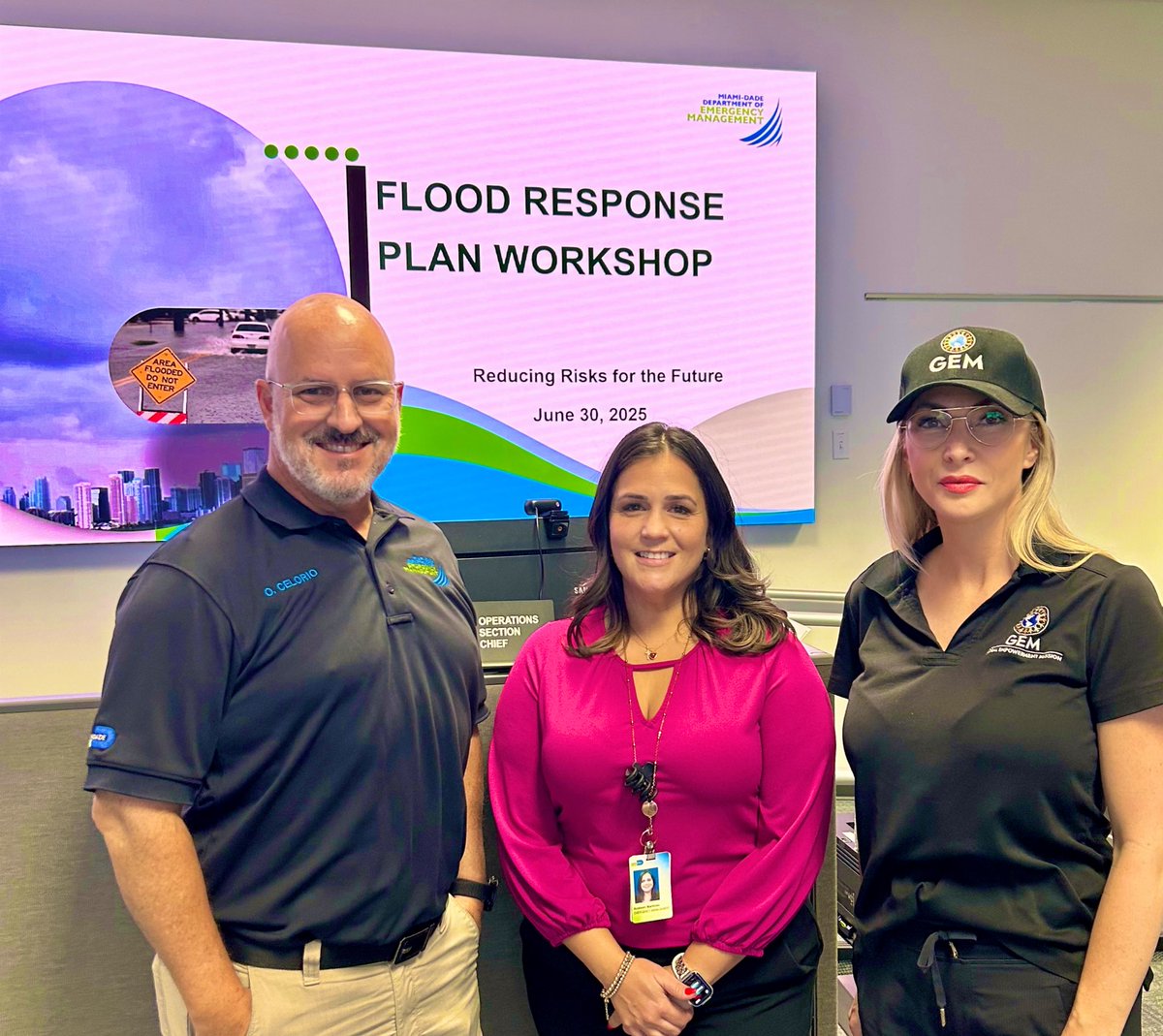 KBentley__'s tweet photo. Grateful @MiamiDadeEM brings together community partners, state agencies, city &amp; county leaders, and local organizations to discuss strengthened coordination and proactive approaches ahead of the storm(s). #OurCounty #StrongerTogether #Resilient305 #WeatherTheStorm #FloodReady https://t.co/CuPTvaD7O0
