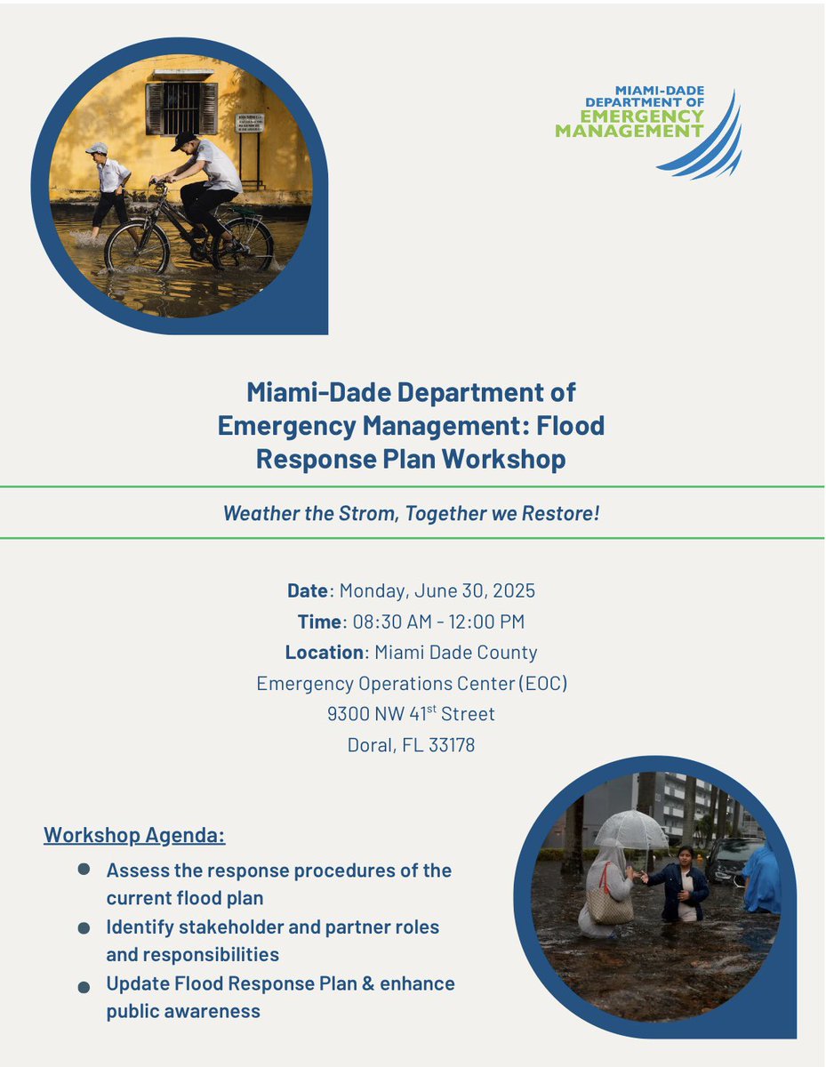 KBentley__'s tweet photo. Grateful @MiamiDadeEM brings together community partners, state agencies, city &amp; county leaders, and local organizations to discuss strengthened coordination and proactive approaches ahead of the storm(s). #OurCounty #StrongerTogether #Resilient305 #WeatherTheStorm #FloodReady https://t.co/CuPTvaD7O0