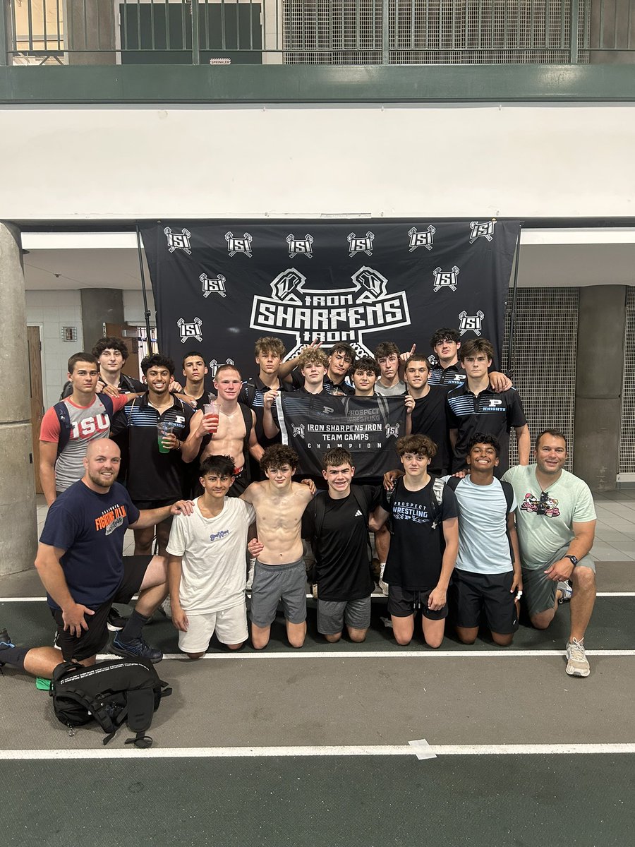 Takedown tourney champions Brouillette and Payne! Great week of wrestling capped by our squad winning our pools Team Olympics as well! Proud of these guys!