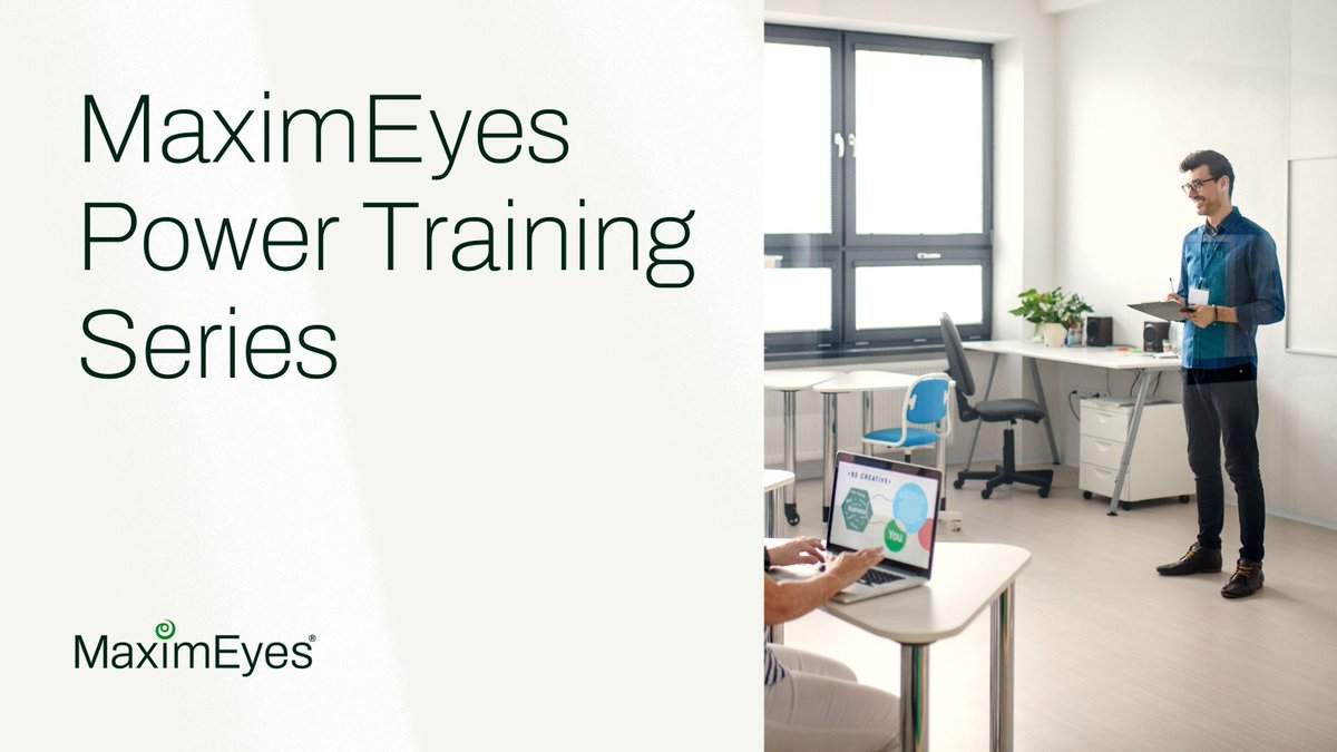 First_Insight's tweet photo. 🎓 We're offering in-person Power Trainings for MaximEyes clients in Oregon, Ohio, Illinois, and Texas this year! Learn about our latest features and reporting workflows. Lunch included.

🔗 Sign up here: https://t.co/nWceljo6Sf

#MaximEyesTraining #ClientSuccess #OptometryTech https://t.co/OEcl2mcVLO