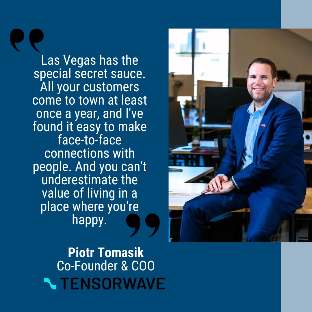 🚀 S. NV is powering the future of AI.@TensorWaveCloudis building next-gen cloud infrastructure for machine learning—right here in our region. Read how they’re scaling deep tech from the desert:
🔗 bit.ly/3Tks5TP
#LVGEA #SouthernNevada #EconomicDevelopment #TensorWave