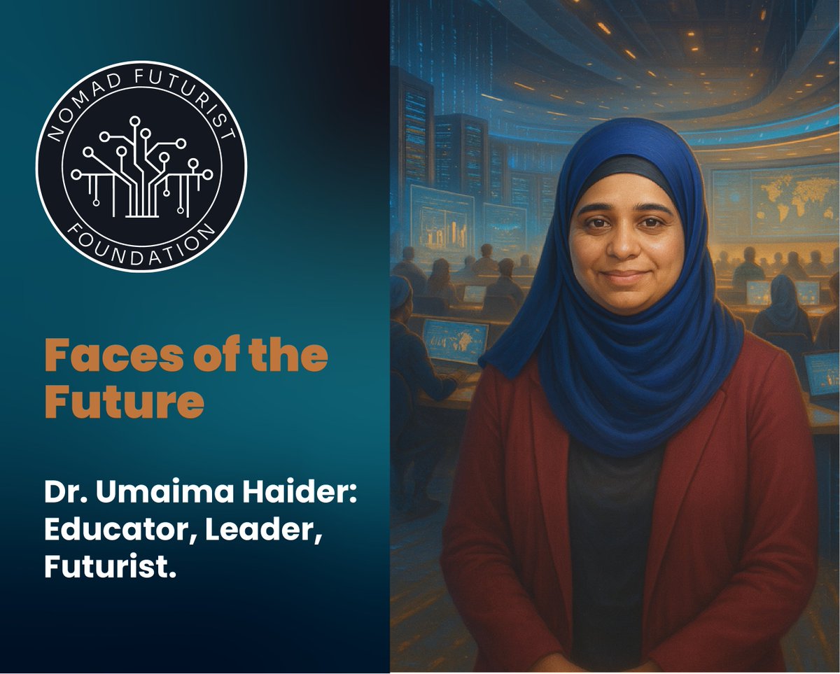 Kicking off our #FacesOfTheFuture series with @‌nomadfuturist Ambassador, Dr. Umaima Haider!

She’s shaping the #NextGen of #DigitalInfrastructure leaders through mentorship, inclusion, and global collaboration.

This is just the start — stay tuned!