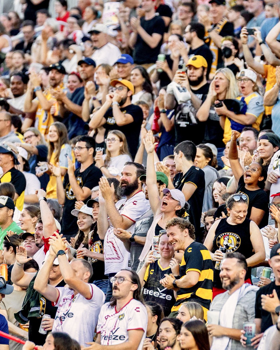 BE HERE AND BE LOUD 📣
 
Our first W League playoff game EVER. This Friday at 1pm‼️
 
#RivetersRise