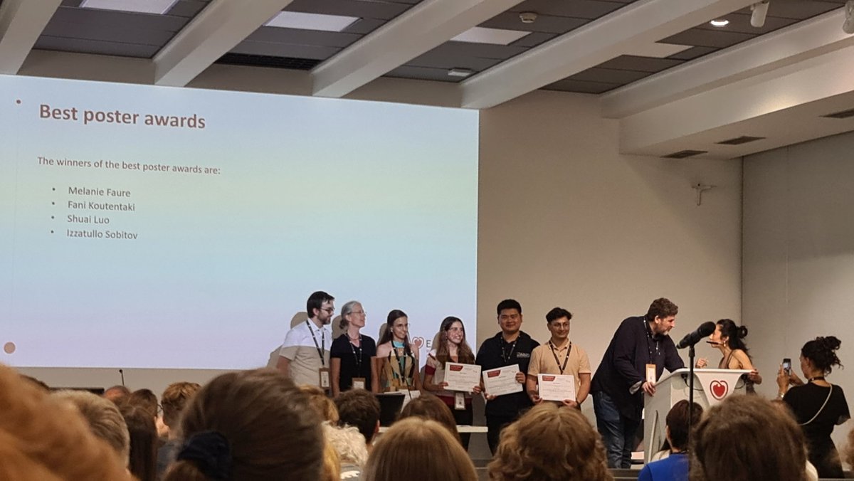 AnaMGmez4's tweet image. Heading back after the wonderful #EWGCCE Lots of young people chosing to work on Cardiac electrophysiology. Proud of @ShuaiLuo14 who won a poster award presenting new data on CPVT patient derived iPSC-CM. Romain Perrier presented EP data on a rabbit model with RyR2 mutation.
