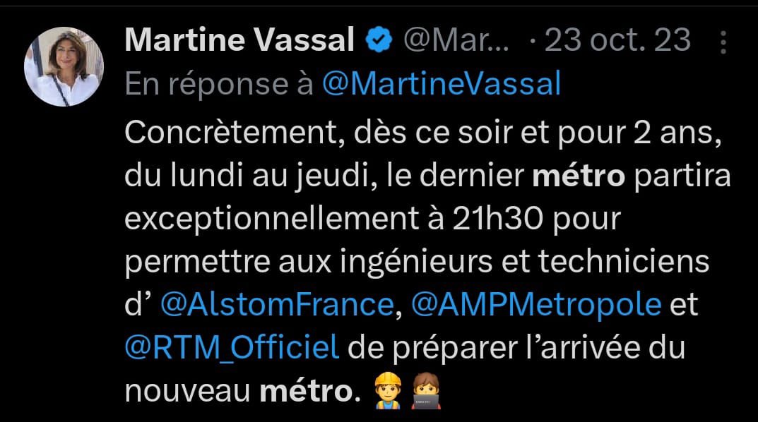 L’oreillette Marseillaise (@oreillettemrs) on Twitter photo Concrètement, <a href="/MartineVassal/">Martine Vassal</a>, on était le 23 octobre 2023.
<a href="/RTM_Officiel/">RTM_Officiel</a> vous êtes une honte pour #Marseille. Concrètement, <a href="/MartineVassal/">Martine Vassal</a>, on était le 23 octobre 2023.
<a href="/RTM_Officiel/">RTM_Officiel</a> vous êtes une honte pour #Marseille.