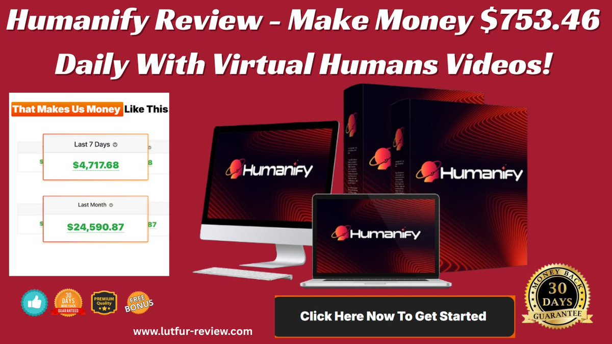 AzadLutfur's tweet image. Humanify Review - Make Money $753.46 Daily With Virtual Humans Videos!
#Humanify #HumanifyReview #HumanifyOverview #WhatisHumanifyApp #Affiliatemarketing #makemoneywithVirtualHumanVideos #MakeMoneyOnline 
Get Access : lutfur-review.com/humanify-revie…