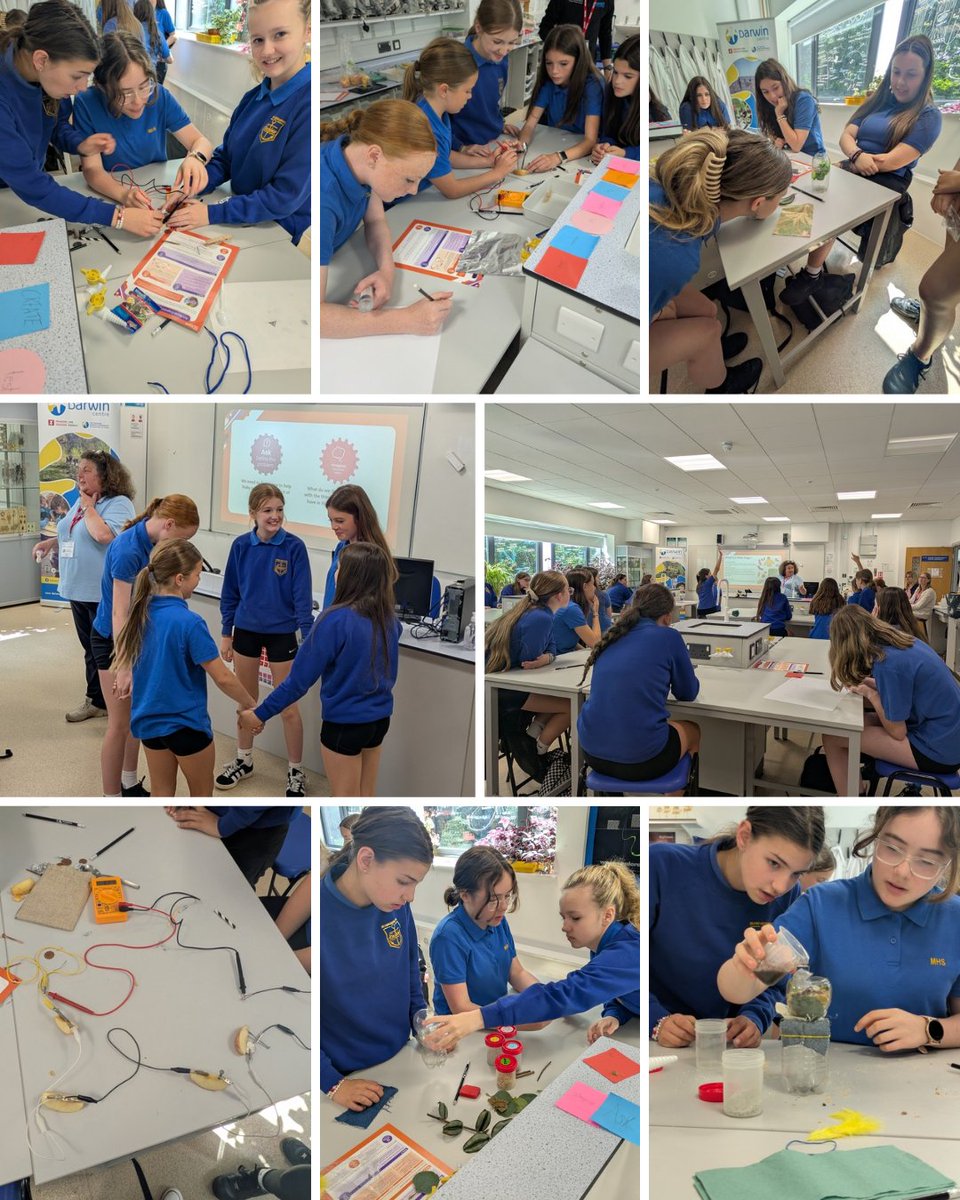 darwincentre's tweet image. Girls in STEM Energy Quest for y7 & y8 from @schoolmilford at @PembsCollege! The girls had a fantastic day completing exciting engineering challenges and learning about future careers! @SeeScience @STEMLearningUK @EUKEducation #EnergyQuest #GirlsinSTEM #FutureEngineers #STEM