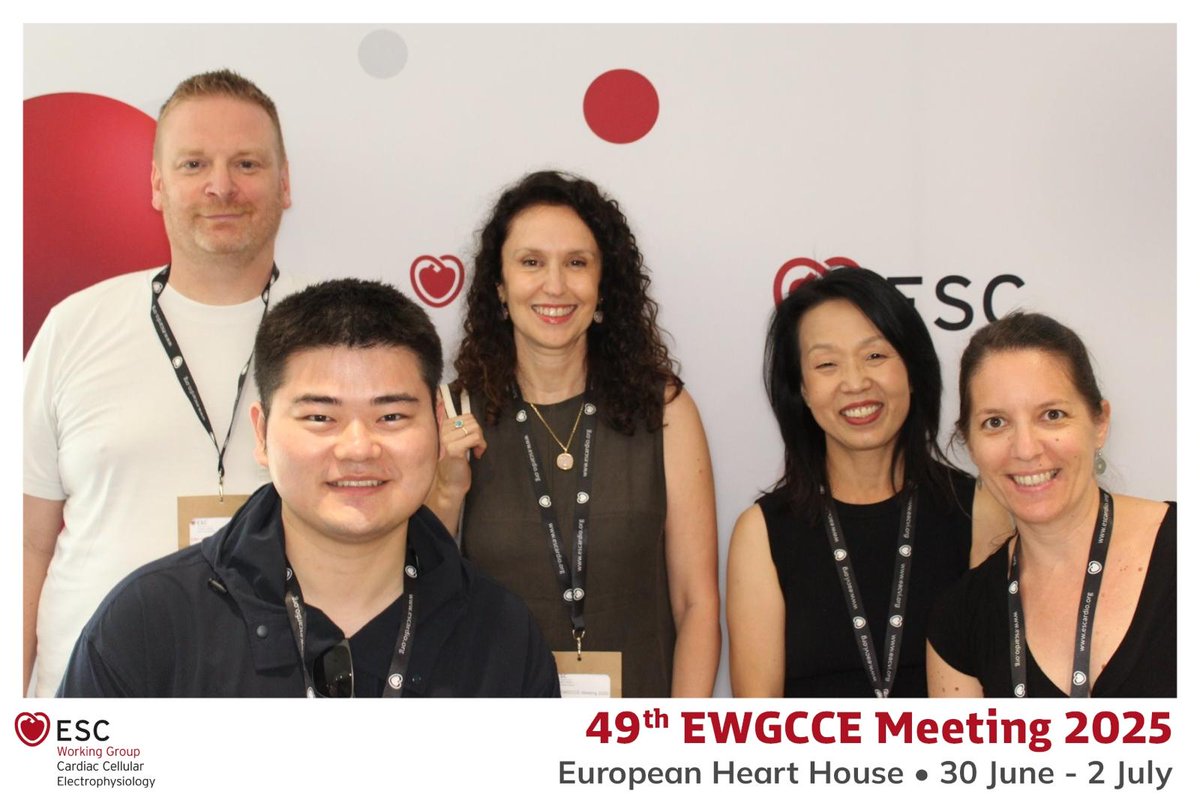 UMR-S 1180 Signaling & Cardiovasc Pathophysiol (@umr1180) on Twitter photo Lab representation in the annual meeting of basic cardiac electrophysiologists, #ewgcce with <a href="/MappingLab_EP/">MappingLab</a>
<a href="/EWGCCEChair/">ESC WG on CCE Chairperson</a> Lab representation in the annual meeting of basic cardiac electrophysiologists, #ewgcce with <a href="/MappingLab_EP/">MappingLab</a>
<a href="/EWGCCEChair/">ESC WG on CCE Chairperson</a>