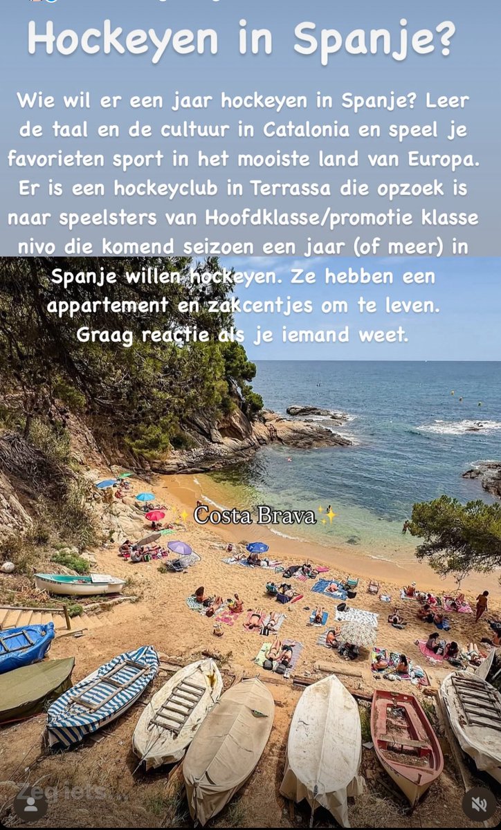 Wie wil er een jaar hockeyen in Spanje?