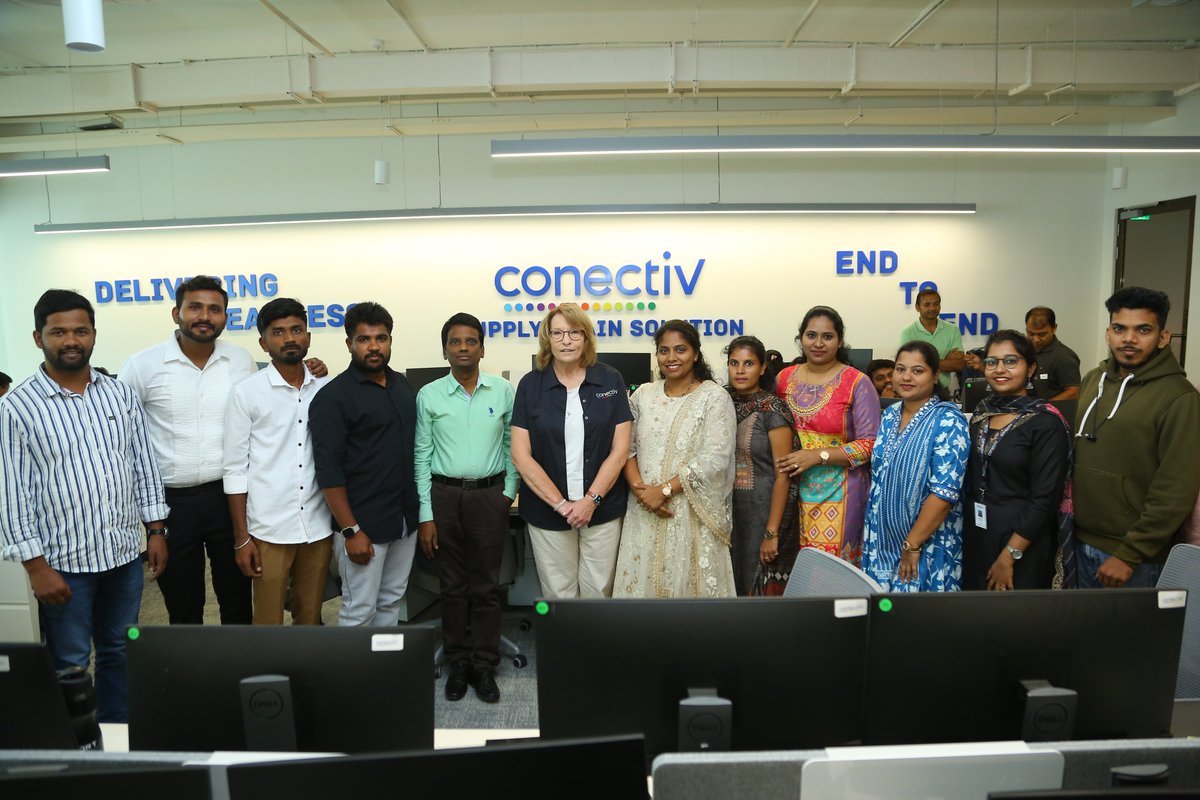 Conectiv_SCS's tweet photo. Exciting news! 🎉 We inaugurated our new Conectiv India Office with Sandra Breeden, our Chief HR Officer, leading the ribbon-cutting &amp; hosting an inspiring townhall. A big step for growth &amp; innovation globally! 🌏 Learn more: https://t.co/fAoDW4J5N5 #Conectiv #GlobalCollaboration https://t.co/sZ1AC3V8sC