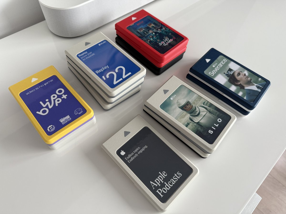 I saw a YouTube video about a physical media cartridge player made by The Stock Pot. 🔥

After a few small adjustments, I made my own. 🤓

The cartridges contain NFC chips that trigger automations when inserted into the player.

#3DPrinting #Apple