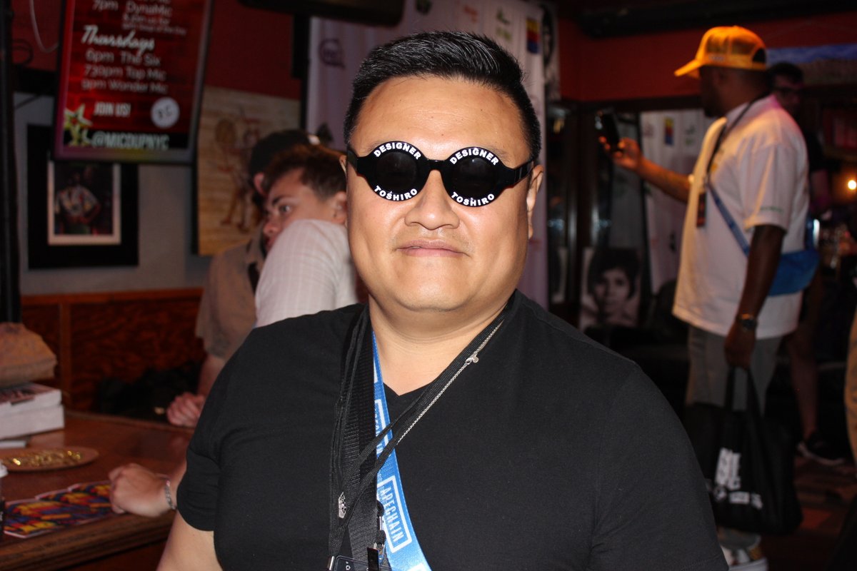 Did you wear your <a href="/designertoshiro/">DSNRS 🐸</a> shades at NOTNFTNYC? 

This guy did.