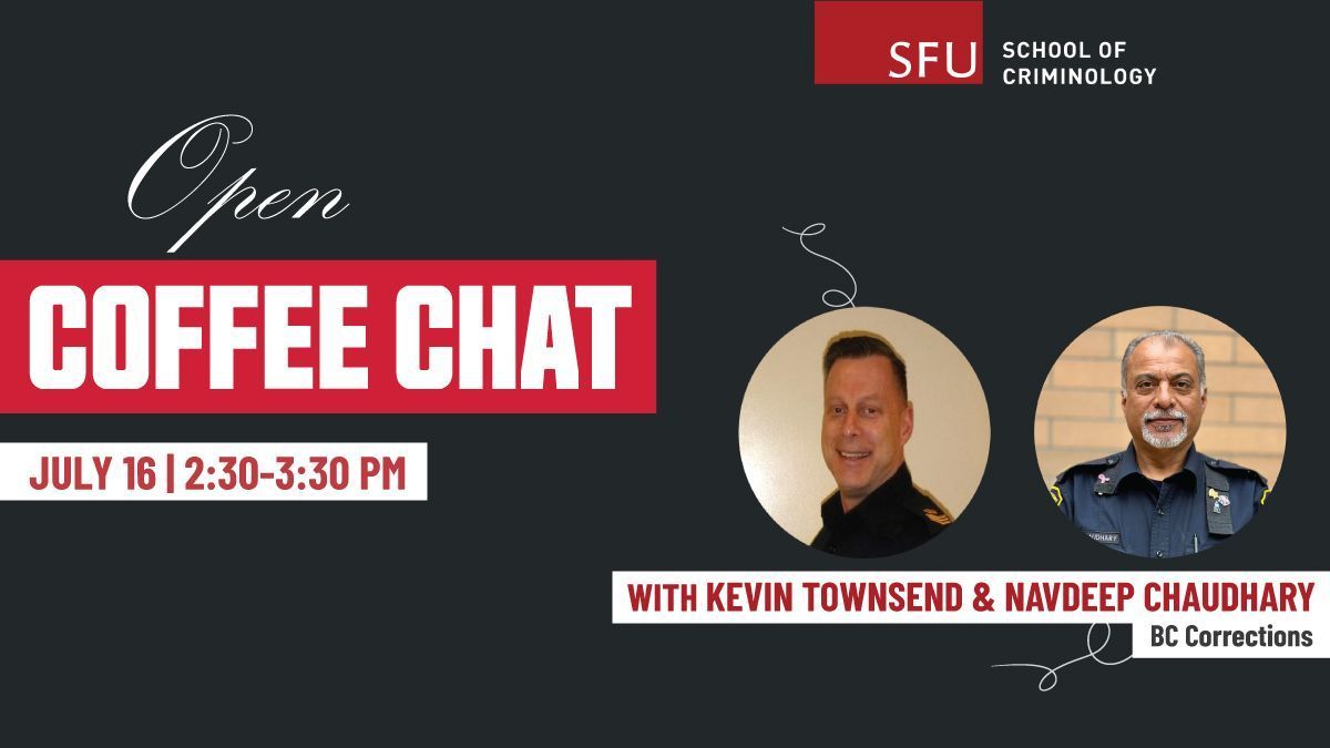 Join us for an online info session with BC Corrections on July 16 at 2:30 PM! Meet special guests Kevin Townsend and Navdeep Chaudhary. 

Register here: buff.ly/kmth4vs

#SFUCriminology #BCCorrections #Criminology