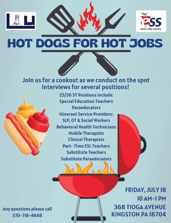 Luzerne IU 18 (@luziu18) on Twitter photo Looking for employment in education? Meet the
<a href="/LuzIU18/">Luzerne IU 18</a> team and join us for a Hot Dogs and Hot Jobs Fair on July 18, 2025 from 10AM-1PM at 368 Tioga Ave in Kingston, PA. liu18.org
<a href="/PACLLuzerne/">PA CareerLink® Luzerne County</a> <a href="/PACLLackawanna/">PA CareerLink® Lackawanna County</a> #NEPAjobs Looking for employment in education? Meet the
<a href="/LuzIU18/">Luzerne IU 18</a> team and join us for a Hot Dogs and Hot Jobs Fair on July 18, 2025 from 10AM-1PM at 368 Tioga Ave in Kingston, PA. liu18.org
<a href="/PACLLuzerne/">PA CareerLink® Luzerne County</a> <a href="/PACLLackawanna/">PA CareerLink® Lackawanna County</a> #NEPAjobs