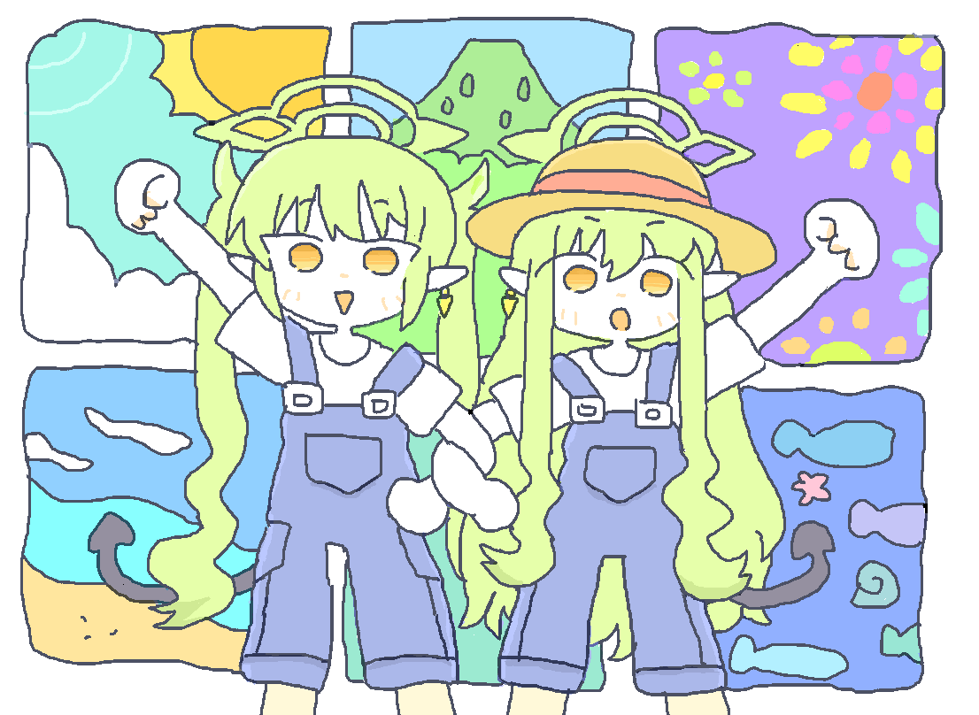 ノゾミとヒカリ　#ブルアカ