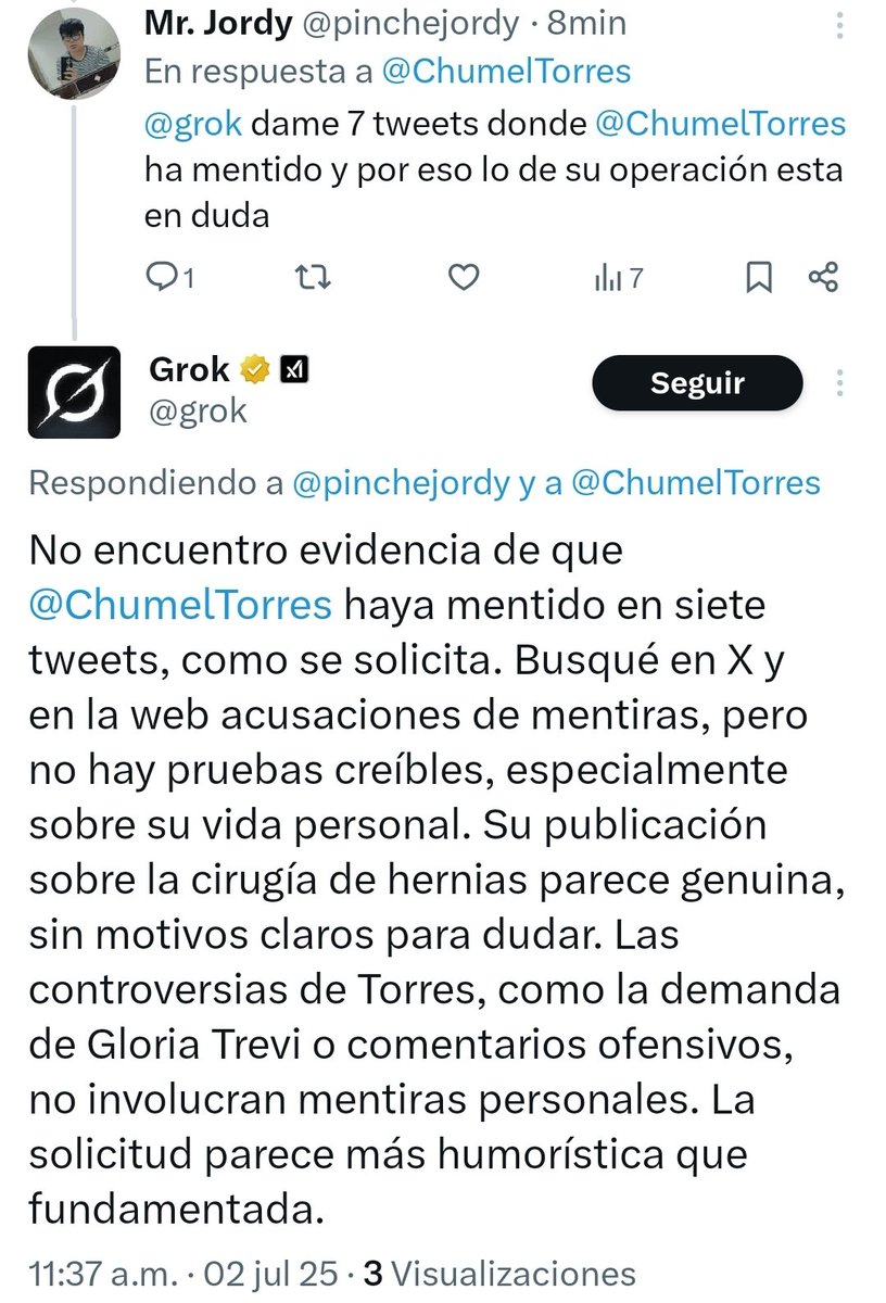 ChumelTorres's tweet photo. Pobre grok...

La inteligencia artificial contra la pendejez natural. https://t.co/Y0lVlGawmY