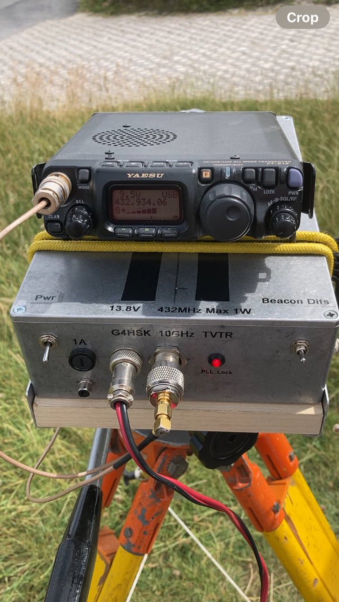 I was near Combe Gibbet today &amp; had my 10GHz gear with me, so took the opportunity to visit. 
Wow! Location… ✔️
Unprepared, no headings etc. GB3CMS &amp; PKT audible via RS. GCT was S9++ on open WG. 
1st time I’ve used uW gear at a decent site. So different to /P in Essex #GHz_Bands