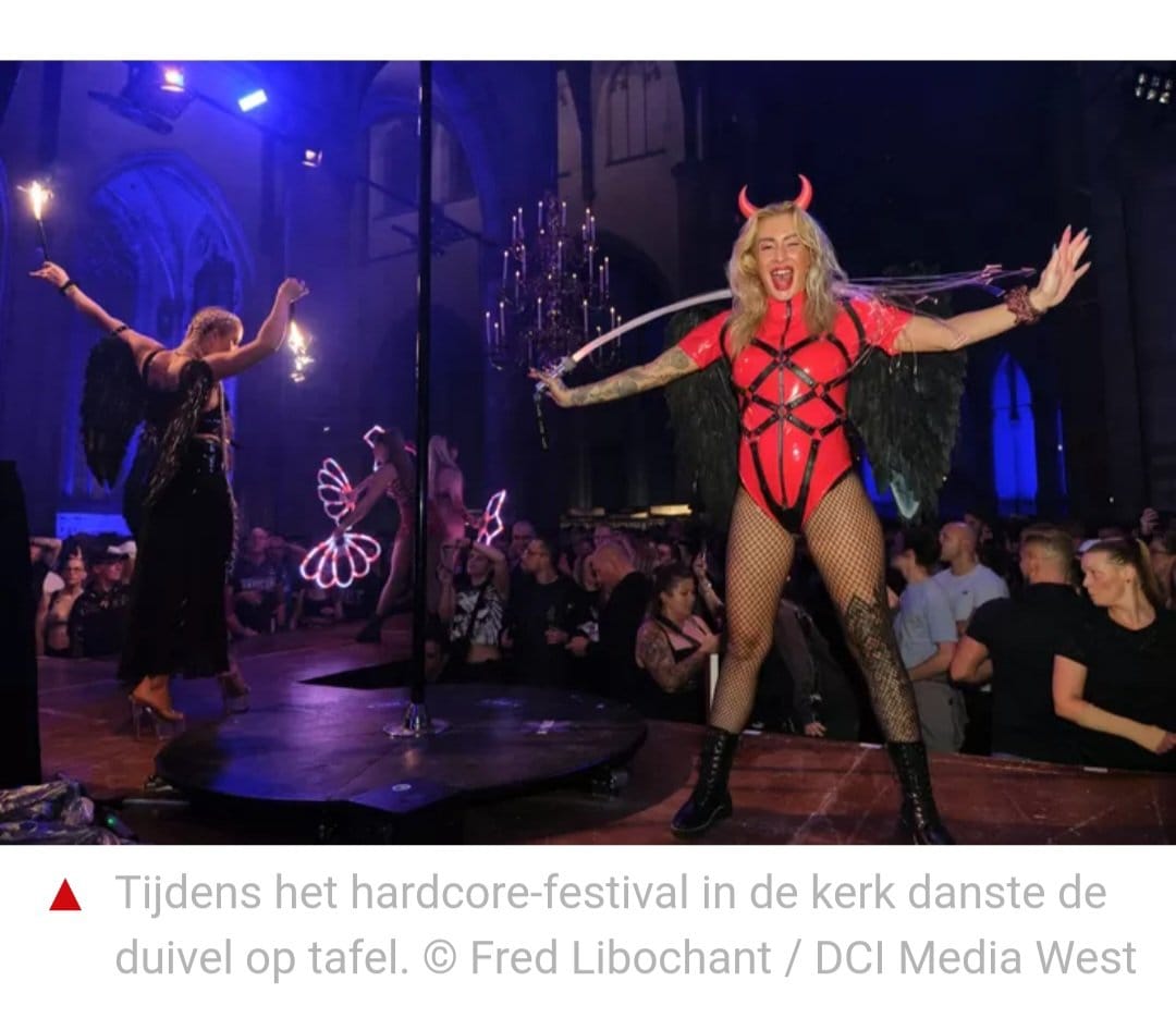 Waarom Protestants Nederland?

In november 2023 was het Rotterdam Terror Corps in de Laurenskerk, op uitnodiging van de stichting die de kerk beheert. 

Daarbij paradeerde men in een duivelspak door de kerk en danste een nep-Christus vanaf het balkon.

1/