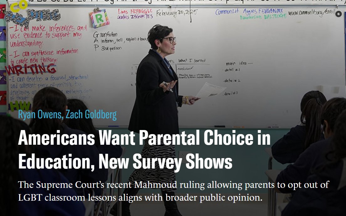 City Journal (@cityjournal) on Twitter photo The Supreme Court’s recent Mahmoud ruling allowing parents to opt out of LGBT classroom lessons aligns with public opinion. Ryan Owens and <a href="/ZachG932/">Zach Goldberg</a> unpack the results of a recent survey: The Supreme Court’s recent Mahmoud ruling allowing parents to opt out of LGBT classroom lessons aligns with public opinion. Ryan Owens and <a href="/ZachG932/">Zach Goldberg</a> unpack the results of a recent survey: