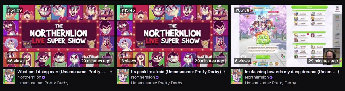 the progression of these titles😭