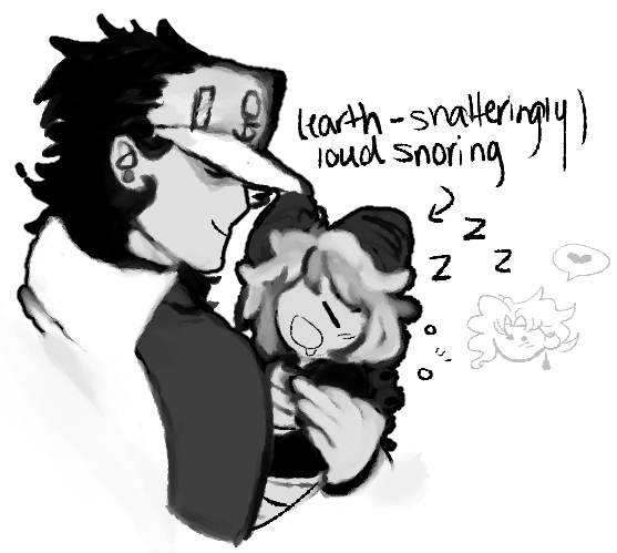 (#jjba) jotaro and babylyne doodle from last night that i forgot to post