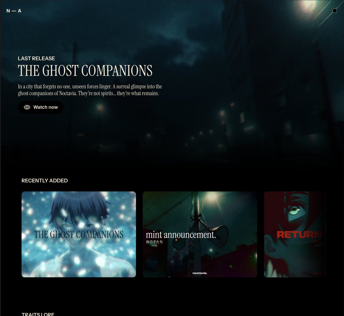 Noctavia’s content deserve more than a fleeting scroll, they deserve a home, they deserve to be discovered, rewatched, and shared.

Noctflix, coming soon.