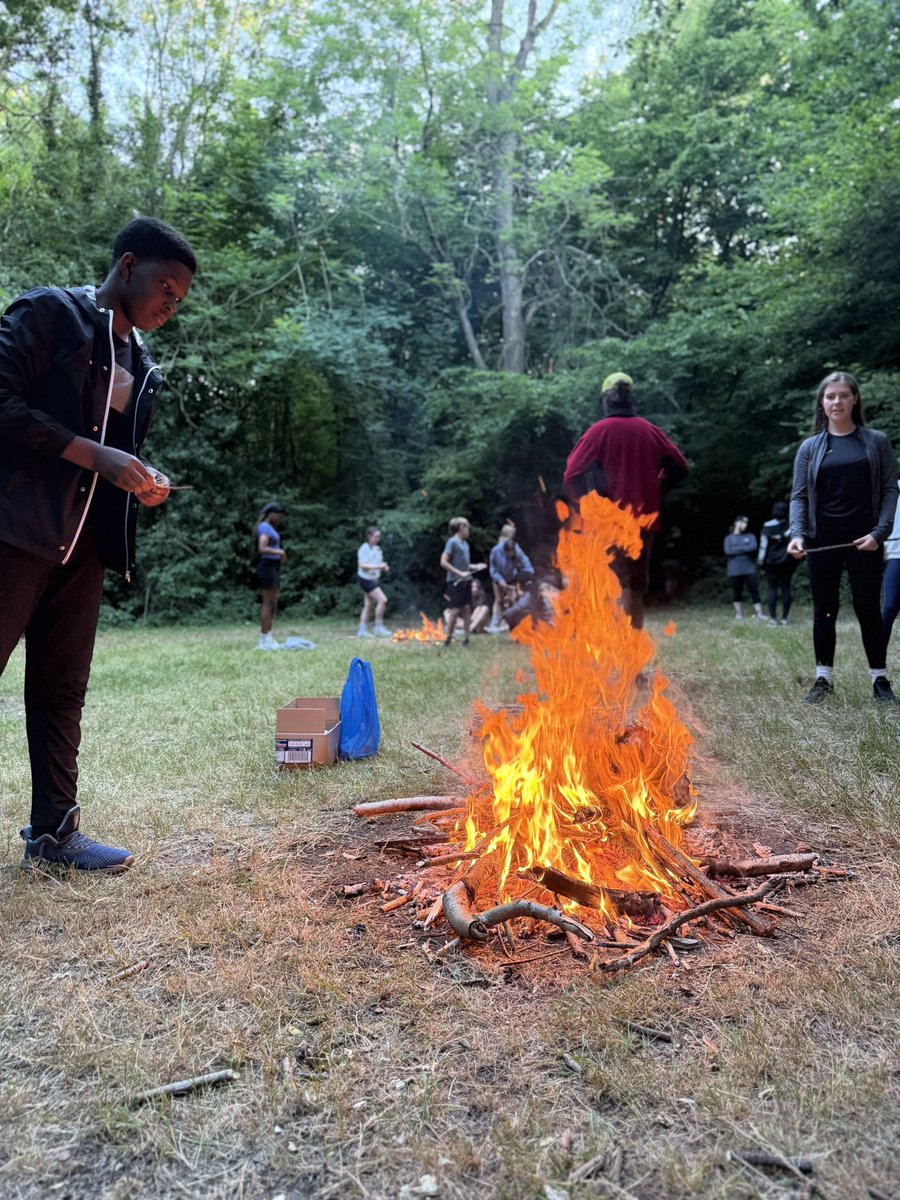 STMComp's tweet photo. We have concluded Day 3 with an evening campfire 🔥 roasting marshmallows, sharing laughs and making memories! More photos to follow from our action packed Wednesday - stay tuned! #Thriftwood2025 #Campfire #BonfireMagic https://t.co/bBaRsV26HW
