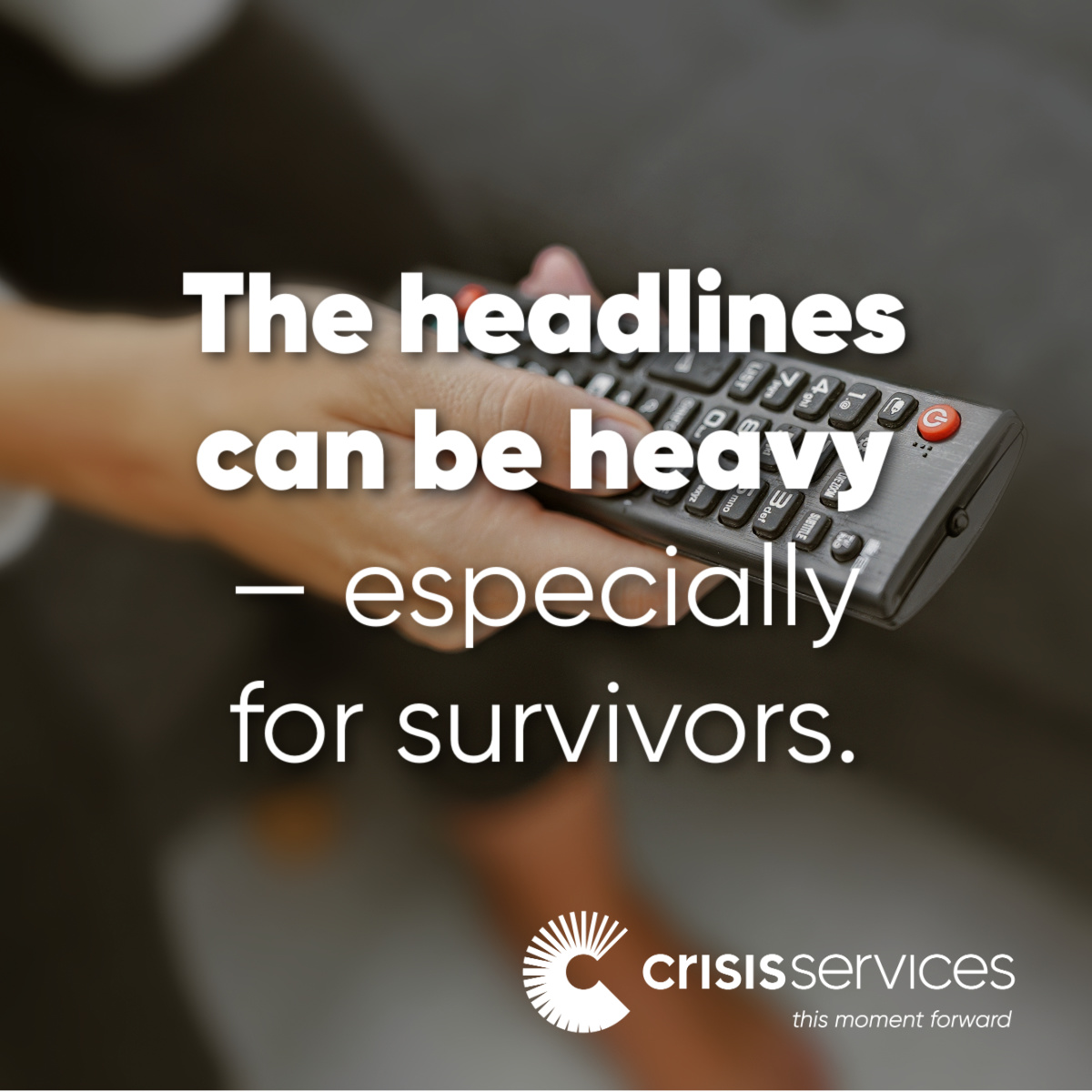 If recent headlines feel heavy, you're not alone.

If you've experienced sexual assault or domestic violence, we believe you. Support is here 24/7.

📞 716-834-3131
🌐 crisisservices.org/rape-sexual-as…

#SupportSurvivors #WeBelieveSurvivors #YouAreNotAlone #CrisisServices