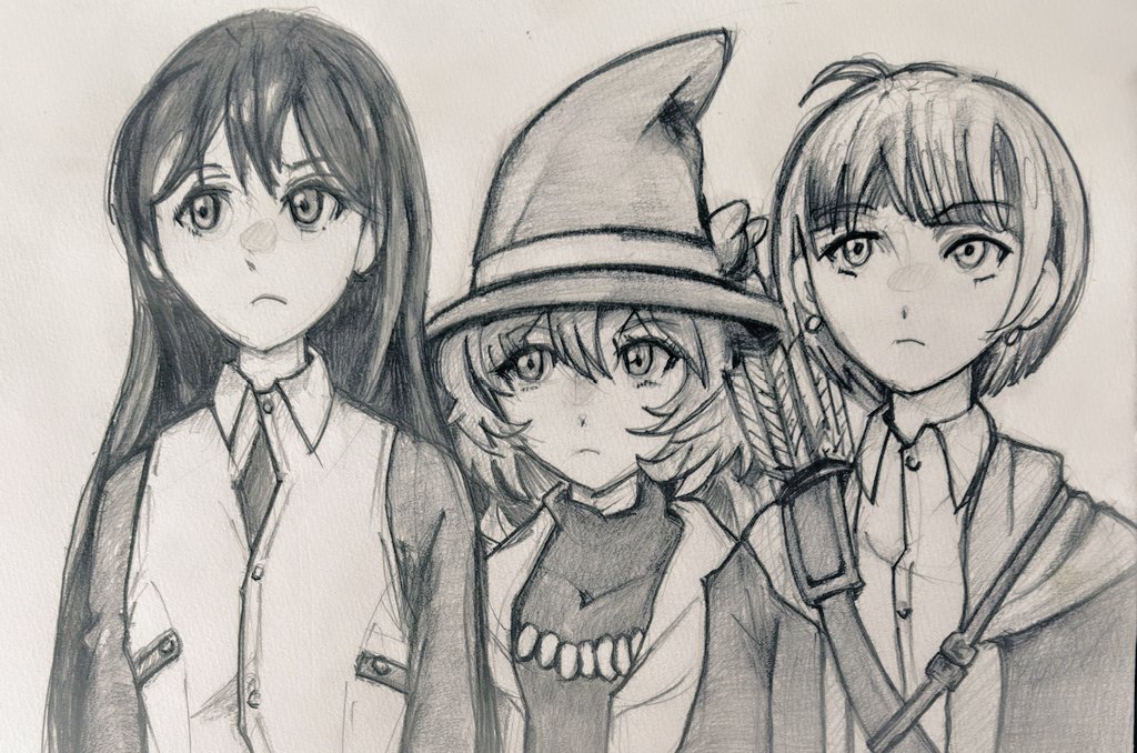 #これを見た人も何か無言で三人組をあげる