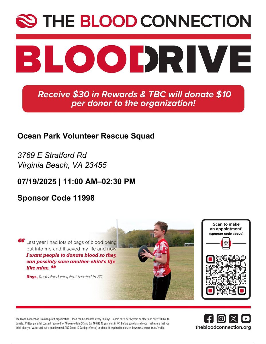 opvrs's tweet photo. 📢 Don't forget to sign up to save a life in your 4th of July plans! 🩸🛟 We have many spots available for our July 19th blood drive. Register here: https://t.co/szFCyKW4Nj https://t.co/ln1WusaI0X