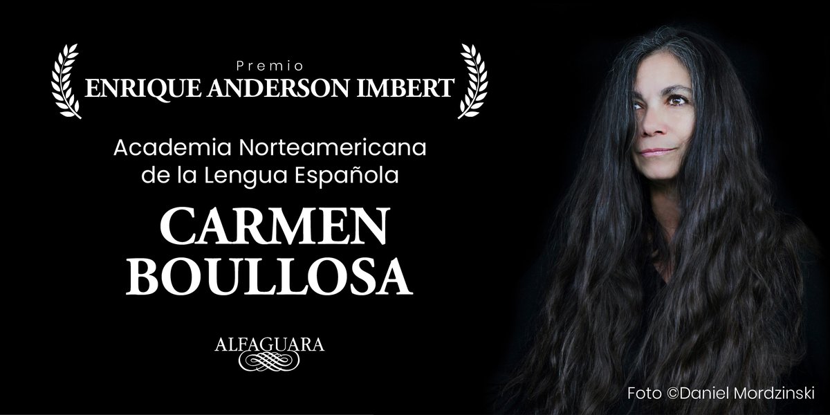 Alfaguara Editorial (@alfaguaramex) on Twitter photo Nos llena de orgullo anunciar que Carmen Boullosa (<a href="/carmenboullosa/">Carmen Boullosa</a>) recibió el Premio Nacional "Enrique Anderson Imbert# por la Academia Norteamericana de la Lengua Española (ANLE) en su edición 2025. 👏 ¡Felicitaciones! Nos llena de orgullo anunciar que Carmen Boullosa (<a href="/carmenboullosa/">Carmen Boullosa</a>) recibió el Premio Nacional "Enrique Anderson Imbert# por la Academia Norteamericana de la Lengua Española (ANLE) en su edición 2025. 👏 ¡Felicitaciones!