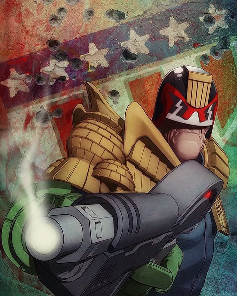 Old Judge Dredd  pin up