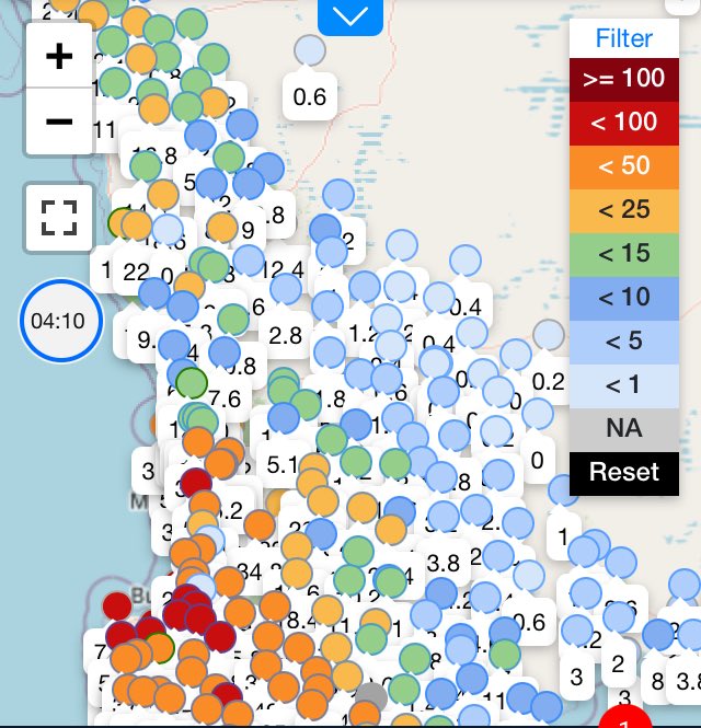 No rain out east yet, but very useful in the central west