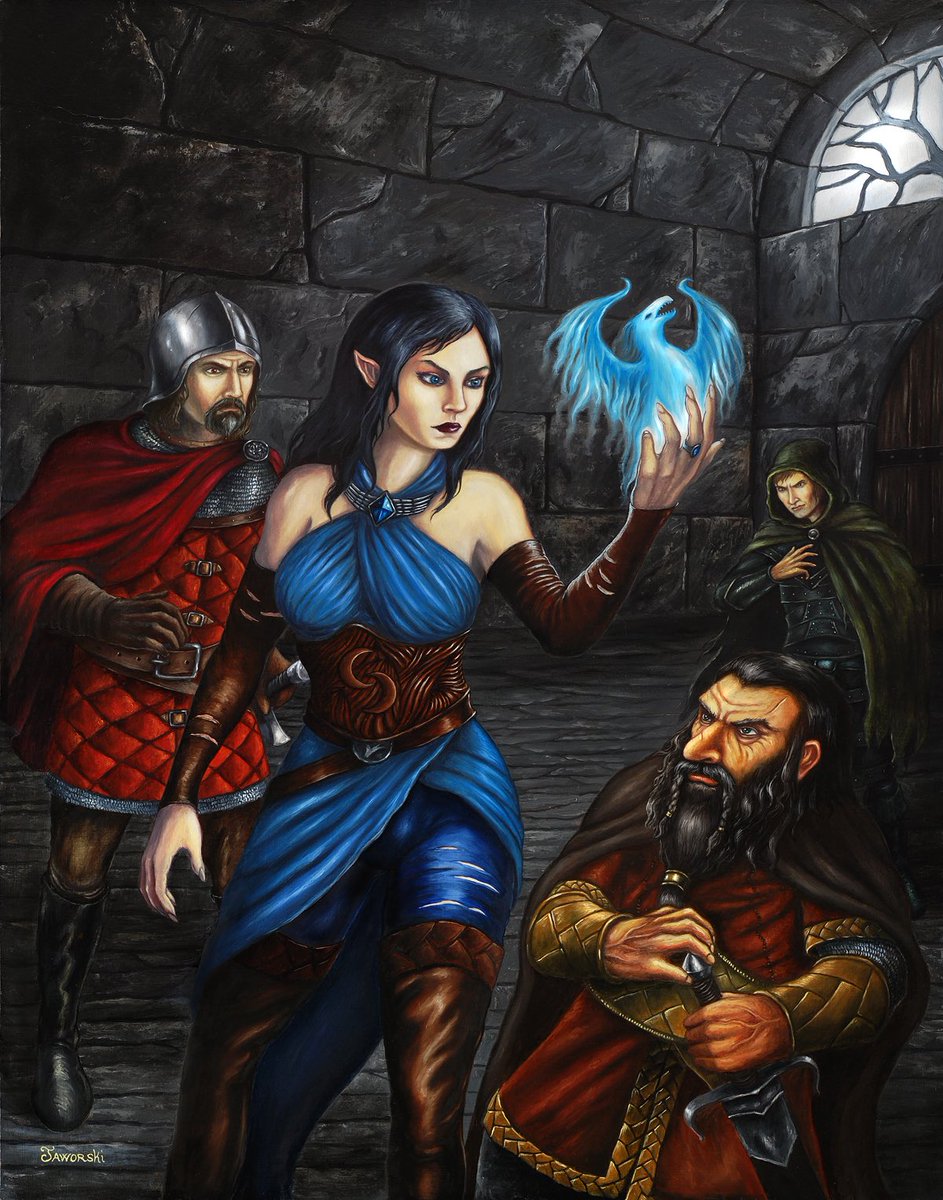 Elven Sorcery (18” x 24” oil)