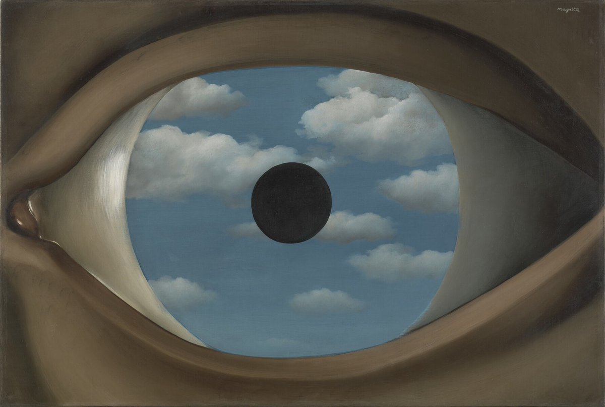 artistmagritte's tweet photo. The False Mirror, Paris 1929 #artbots #magritte https://t.co/ZhAO1GnZuk