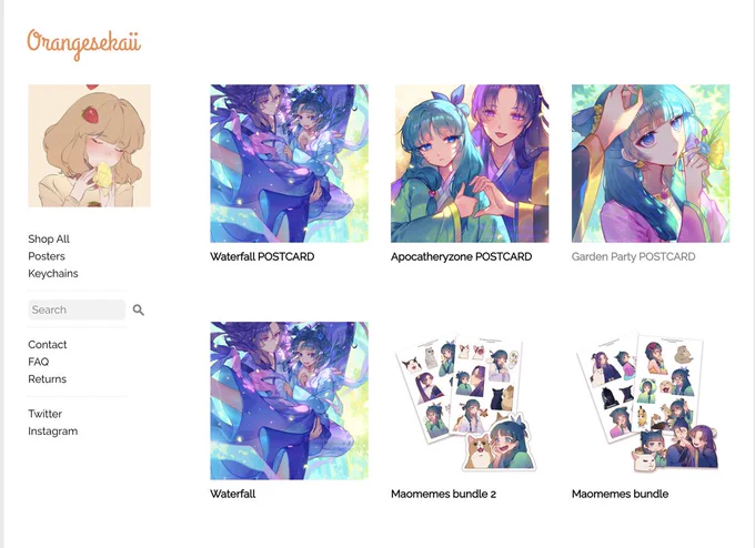 Since I won't be able to attend AX, I do have some new stuffs. Please consider support me online I will soon add more anime series too please look forward to it.
