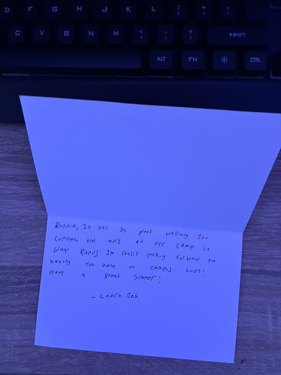 Appreciate <a href="/AdrianCollegeFB/">Adrian College Football</a> and <a href="/JebPalka/">Jeb Palka</a> for sending letters and showing love