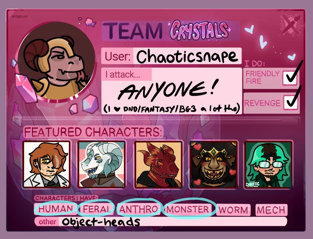 chaoticsnape's tweet photo. forgot to post this here… hi :) 
#artfight2025 #artfight #TEAMCRYSTALS #artfightteamcrystal https://t.co/GH8d7ofWc2