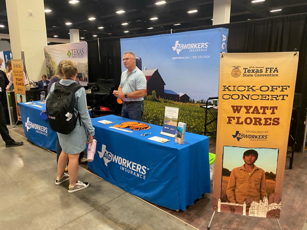 It's Day 3 of the Texas FFA State Convention—and your last chance to visit us! Swing by our booth 505/507 to enter our giveaway and grab some Ag Workers goodies.✨👋

#TexasFFA #MyTexasFFA