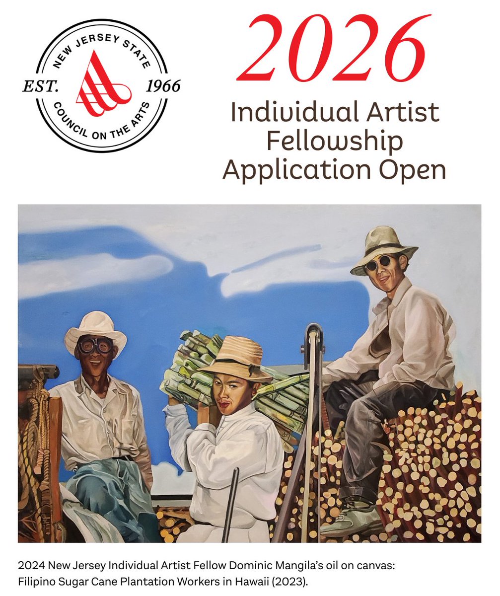 Deadline Approaching: Individual Artist Fellowship

Final Deadline: July 16, 2025

Click here for more: conta.cc/44vAsBc #NJarts