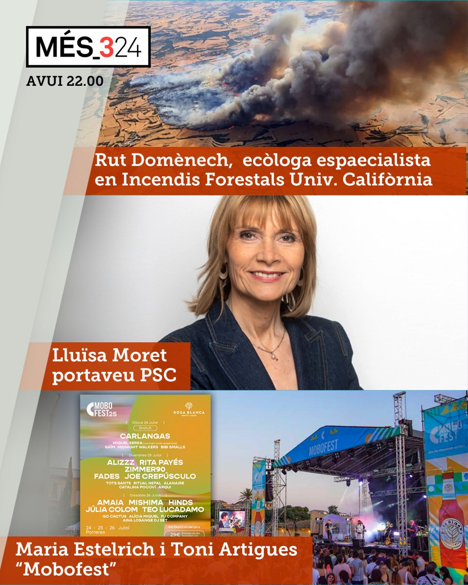 3Cat (@som3cat) on Twitter photo Com es treballa la prevenció dels focs extrems? Ho analitzem avui al #Més324.
A la taula: Carla Turró (<a href="/turro_c/">Carla Turró</a>), Jaume Clotet (<a href="/jaumeclotet/">Jaume Clotet</a>), Jordi Amat i Núria Orriols (<a href="/nuriaorrg/">Núria Orriols Guiu</a>).
3cat.cat/mes324 Com es treballa la prevenció dels focs extrems? Ho analitzem avui al #Més324.
A la taula: Carla Turró (<a href="/turro_c/">Carla Turró</a>), Jaume Clotet (<a href="/jaumeclotet/">Jaume Clotet</a>), Jordi Amat i Núria Orriols (<a href="/nuriaorrg/">Núria Orriols Guiu</a>).
3cat.cat/mes324
