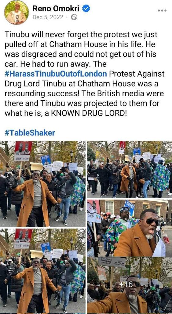 UncleRay0's tweet photo. "If you feed a stray dog long enough, it will stop barking at you". Exactly the point. 

Thanks to @officialABAT for the great work on @renoomokri the hungry dog.

#HarrasTinubuOutofLondon to Aso Rock 😜 https://t.co/dKhZLpm9UK