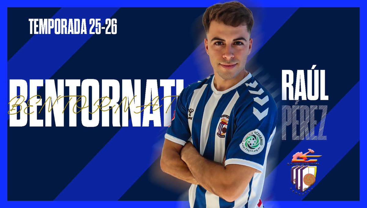 📝[OFICIAL]

L'extrem Egarenc, Raúl Pérez (<a href="/raulperez10___/">Raul Perez</a>) nou jugador del <a href="/CPSanCristobal/">CP San Cristóbal</a> 25/26 🔵⚪

Joventut i experiència a la categoría, arriba per sumar treball i verticalitat a l'equip.

🔛 Aquesta serà la seva 2a temporada a la nostra entitat.

Bentornat Raúl!! 💙💪🏼
