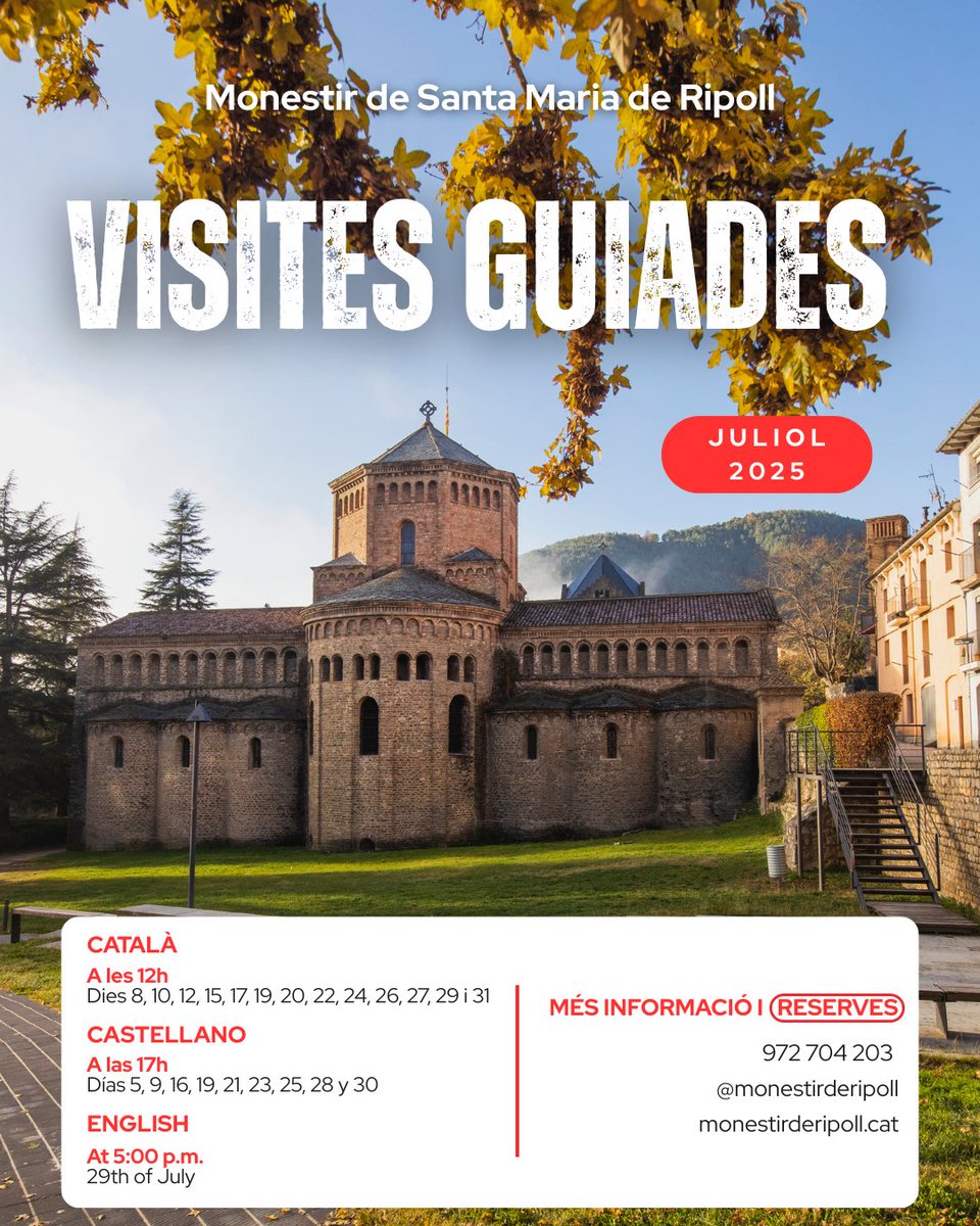 🌞Hola juliol👋🏼 Us esperem carregats d'activitats per tot l'estiu! Si no voleu passar calor veniu a les nostres visites guiades!🗣️

🔎Estigueu atents perquè aviat us anunciarem les visites guiades temàtiques d'aquest estiu🫢No hi podeu faltar!