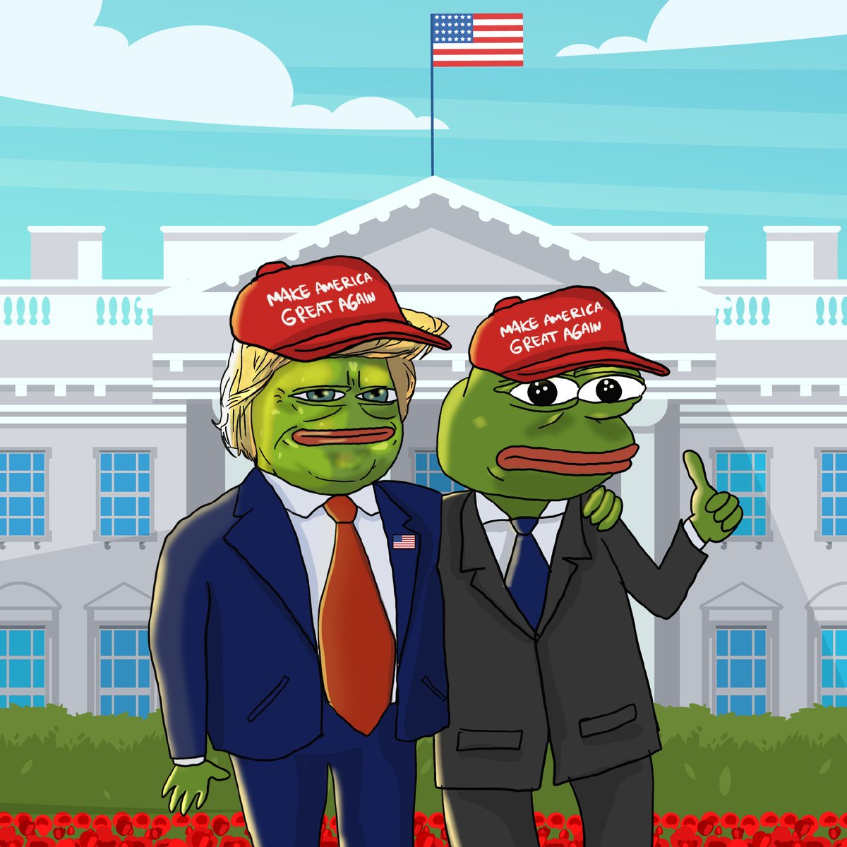 Jerebix's tweet photo. @PEGAERC2025 This is the year of the frog meme 📈

$PEGA = $PEPE + $MAGA https://t.co/18hdyeDXfn